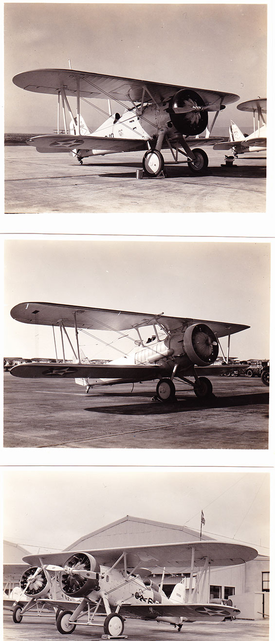 Three Navy Planes on Land, Dates & Locations Unknown