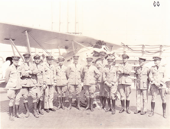 Choureé and Flight Officers, Ca. Late 1920s