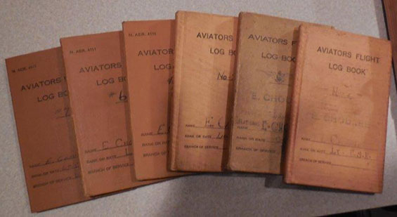 Emile Choureé Pilot Log Books, July, 1918 to January, 1937