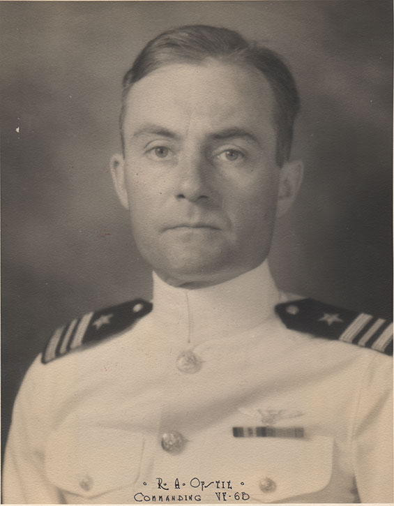 Register Pilot R.A. Ofstie, Commanding VF-6B Squadron