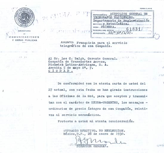 Communicaciones, 1930?