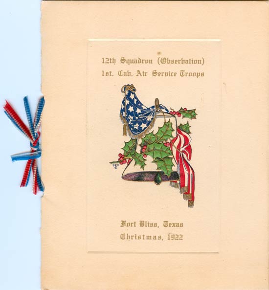 Christmas Menu, 1922