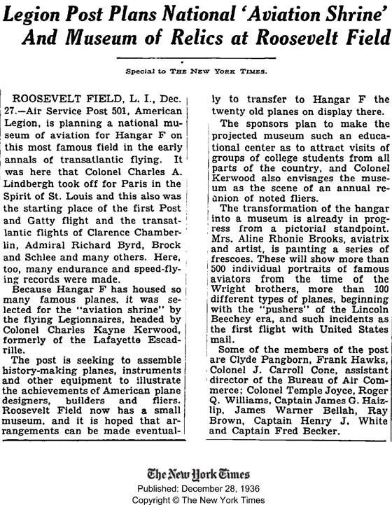 New York Times, December 28, 1936