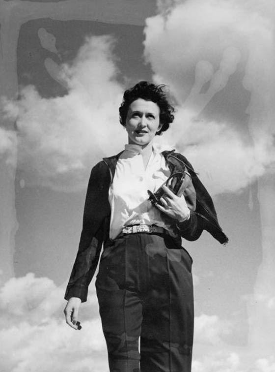 Aline Rhonie, Black & White Portrait, Date Unknown (Source: Roberts)