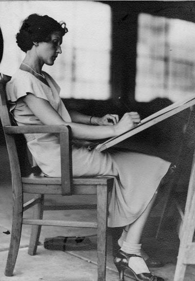 Aline Drawing, Date & Location Unknown (Source: Roberts)