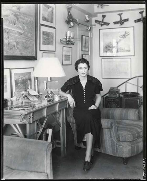 Aline Rhonie in Peter Brooks' Apartment (Source: Roberts)