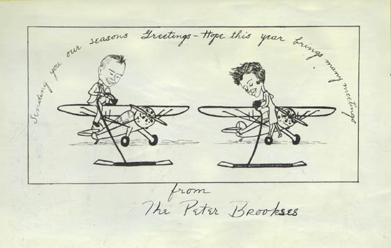 Brooks' Holiday Card, Ca. 1934-36 (Source: Roberts)
