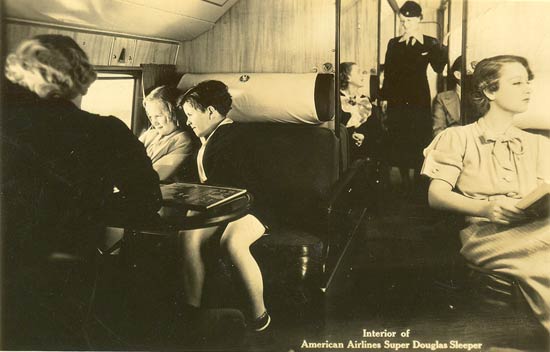 Interior of a Douglas DC-3 Sleeper