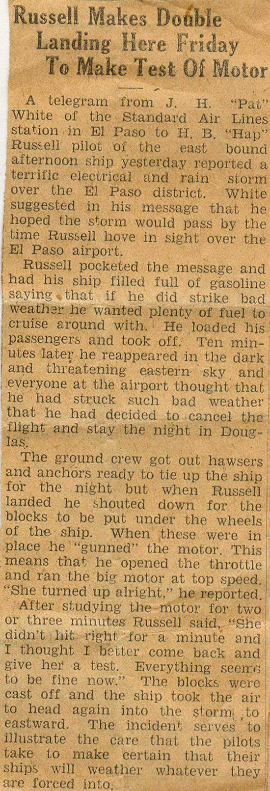 Undated Article
