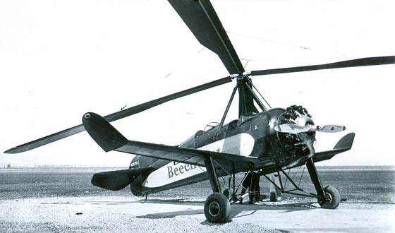 Pitcairn PCA-2 Autogiro, Date& Location Unknown: (Source: Underwood)