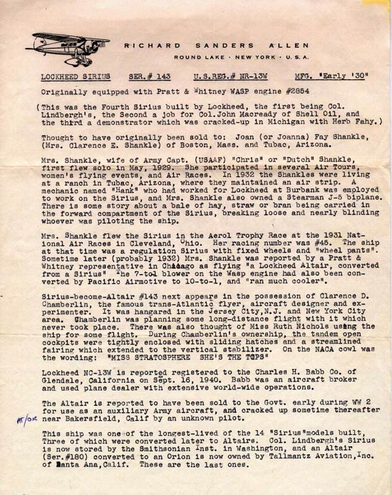 Allen Letter 2/27/63