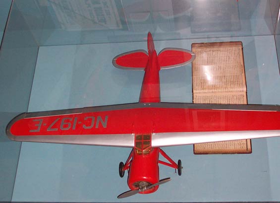 Lockheed Vega NC197E, Model, February 25, 1005 (Source: Webmaster)