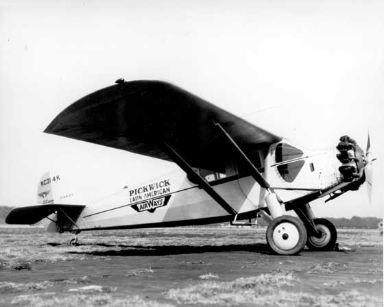 NC314K in Pickwick Airways Livery, Date & Location Unknown (Source: AAHS)
