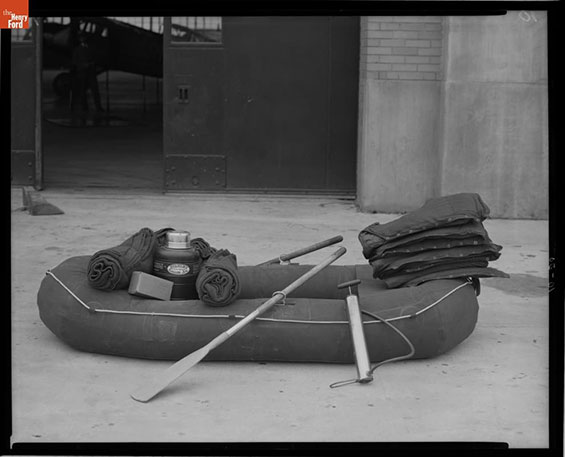 Lockheed Vega NC32M, Survival Equipment, October 1929 (Source: Link)