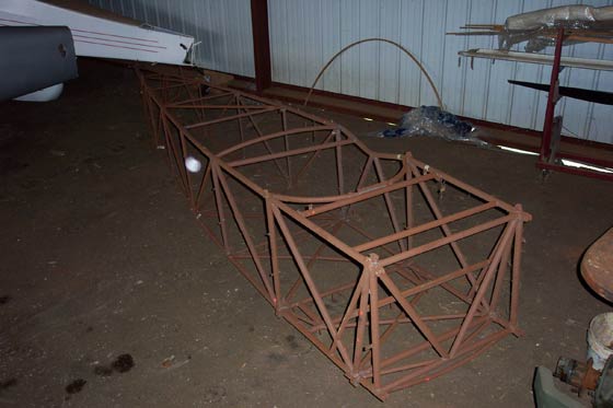 NC4419 Fuselage Frame, November 15, 2002 (Source: Webmaster)
