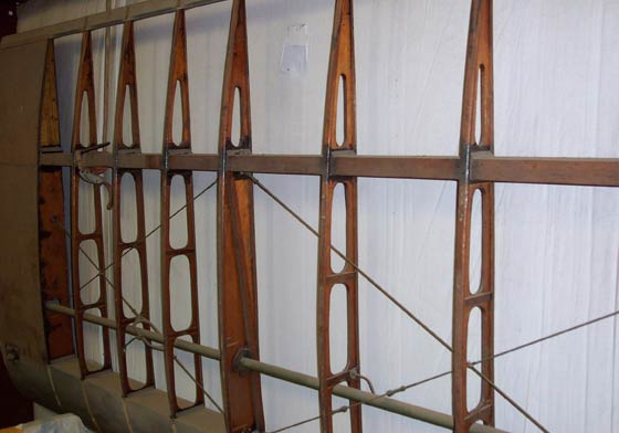 NC4419 Original Wing Structure, November 15, 2002 (Source: Webmaster)