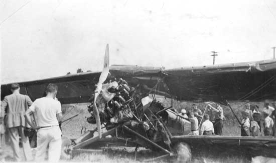Stearman NC5084 Wrecked, Date (Ca. 1937?) & Location Unknown