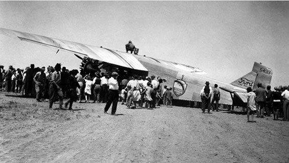 Ford NC5493 at Albuquerque, NM, 1928 (Source: NMDC)