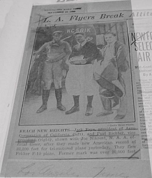 NC581K Altitude Record