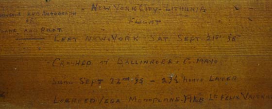 Fabric Piece From the Wrecked "Lithuania II", Back, September 22, 1935 (Source: Murphy) 