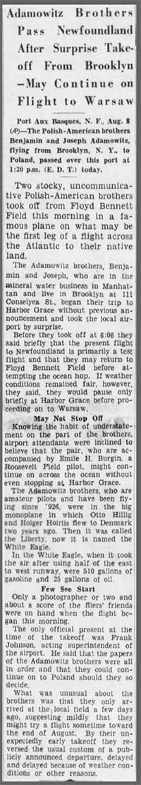 Brooklyn Daily Eagle, August 8, 1934 (Source: newspapers.com)