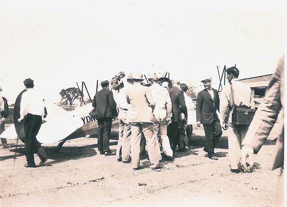 Sydnor Hall in the Cockpit of NX6239 (Source: Anonymous Site Visitor)