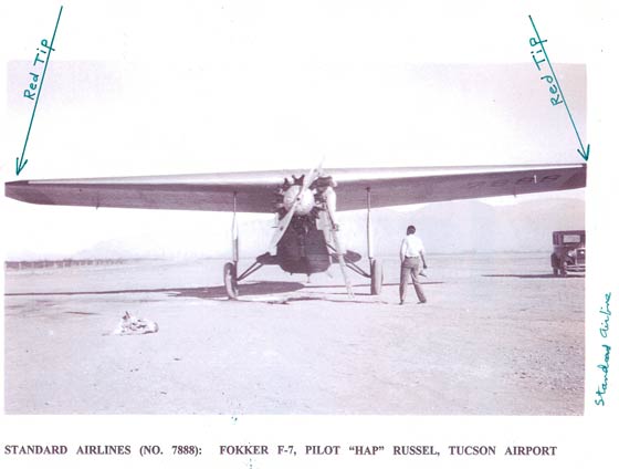 View of Standard Air Lines Fokker Liner Showing Color Scheme (Source: Cosgrove) 