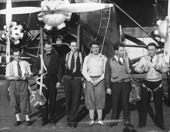 Jimmie Angel, Far Right, December 13, 1930