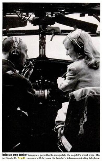 D.D. Arnold and Veronica Lake, Life Magazine, 1941 (Source: Woodling)