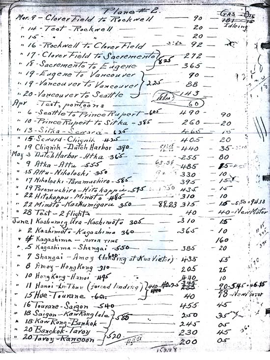 "Chicago" Itinerary Page 1