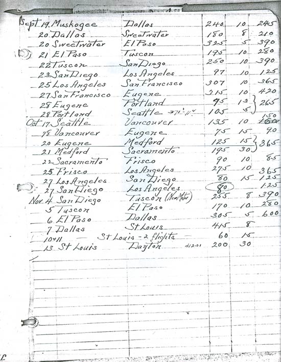 "Chicago" Itinerary Page 3