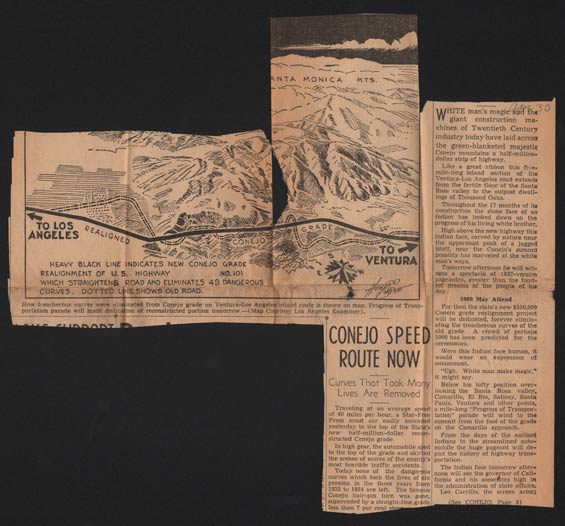 Letter, Berta & Ed, May 19, 1937, News Clipping (Source: Denault)