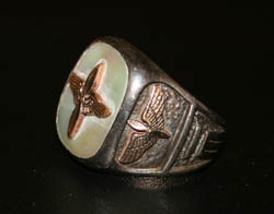 Benton Baldwin's Vintage Air Corps Ring, Ca. 1940s (Source: Denault)