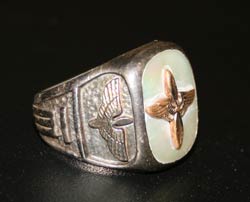 Benton Baldwin's Vintage Air Corps Ring, Ca. 1940s (Source: Denault)