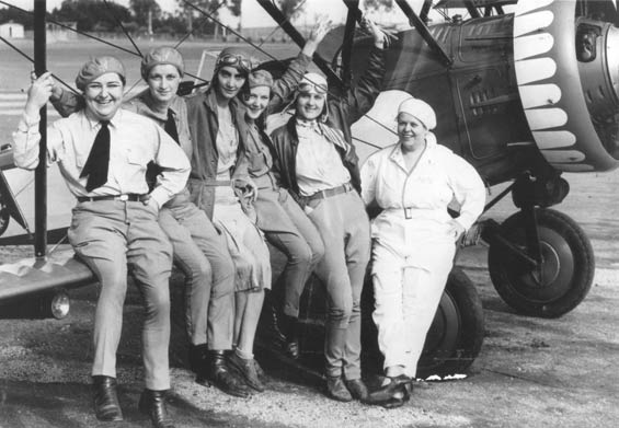 Pancho Barnes With Other Register Pilots (Source: Public Domain)