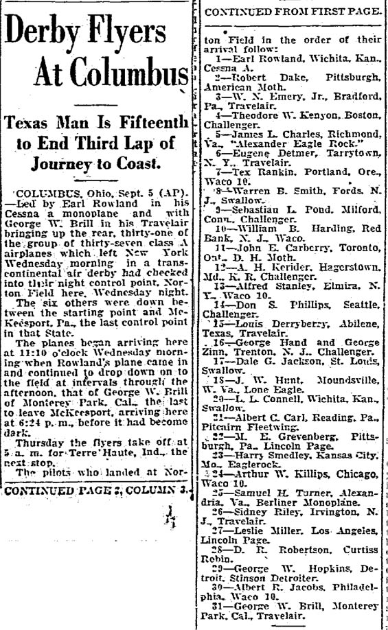 Unidentified Newspaper, Ca. September 5, 1928 (Source: Woodling)