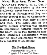 The New York Times, October 3, 1940 (Source: NYT)