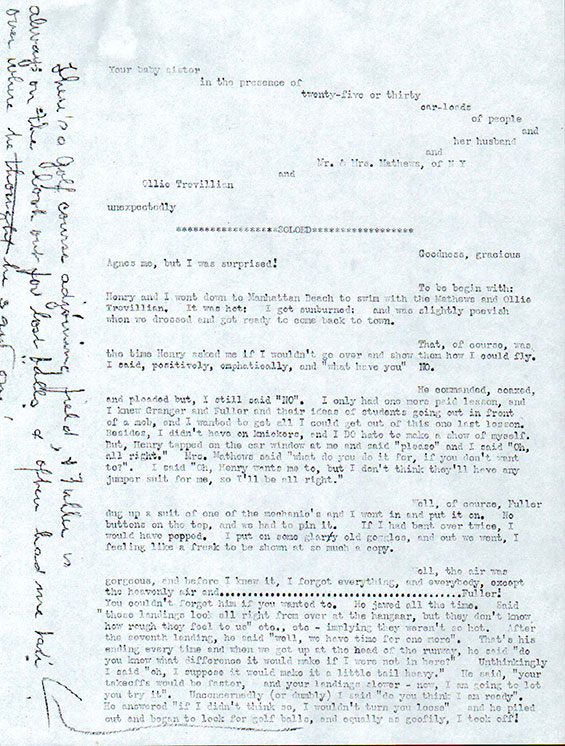 Mary Charles to Sister Leanora, Page 2, Date Unknown (Source: NASM)