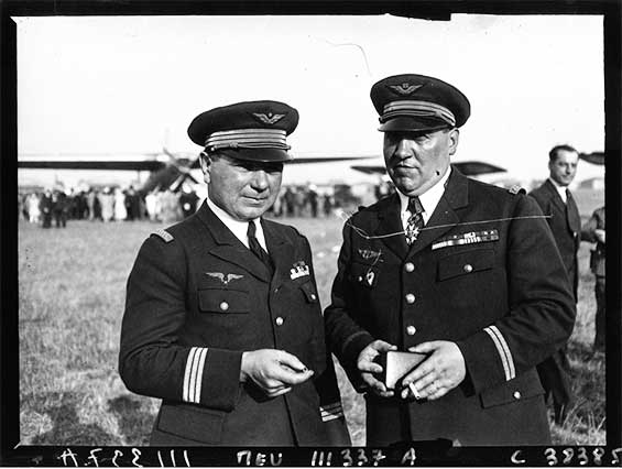 Rossi (L) & Codos in Paris, 1934 (Source: Woodling)