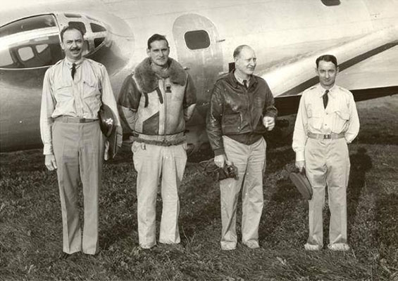 Captains Carl J. Crane, P. G. Miller, Clarence S. Irvine and Pearl H. Robey, August 1, 1939 (Source: Woodling)