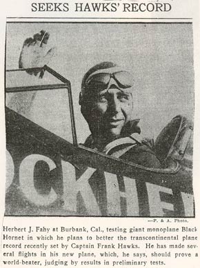 Herbert J. Fahy, ca. June, 1929