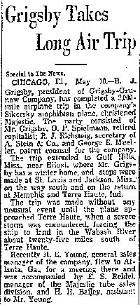 Dallas Morning News, May 11, 1930 (Source: Woodling)