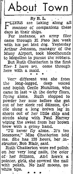 El Paso Herald, August 27, 1935 (Source: newspapers.com) 