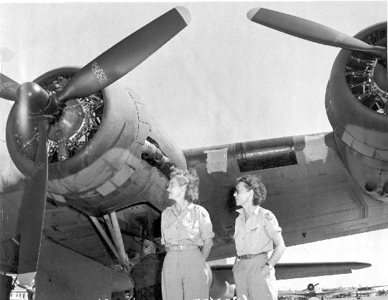 Betty Gillies and Nancy Harkness Love, ca. early 1940s