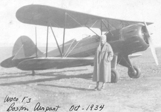 Nancy Harkness with Waco, 1934