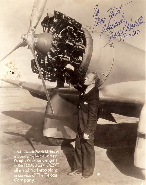 Frank Hawks, May 23, 1933 (Source: Carroll)