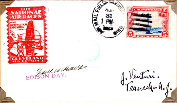 U.S. Postal Cachet, August 31, 1929 (Source: Kranz)