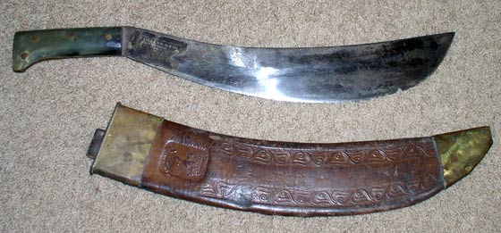 Bill Jamison's Collins & Co. Machete (Source: Bolle)