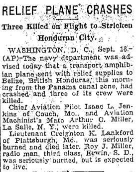 Morning Oregonian September 17, 1931 (Source: Woodling)