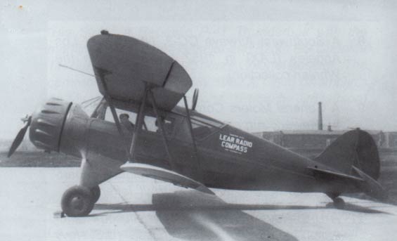Waco UIC NC13402 Carrying Lear Radio Compass, Ca. 1935 (Source: AAHS Journal)
